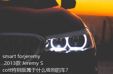 smart forjeremy 2013款 Jeremy Scott特别版属于什么级别的车？