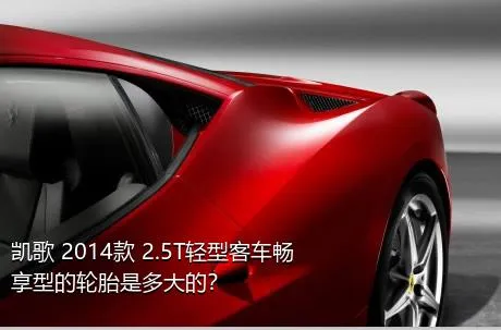 凯歌 2014款 2.5T轻型客车畅享型的轮胎是多大的？