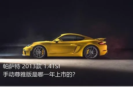 帕萨特 2013款 1.4TSI 手动尊雅版是哪一年上市的？