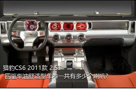 猎豹CS6 2011款 2.5T 四驱柴油舒适型车内一共有多少个喇叭？