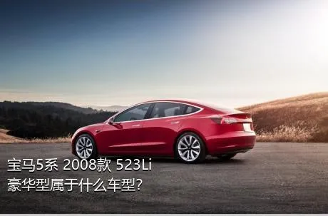 宝马5系 2008款 523Li 豪华型属于什么车型？