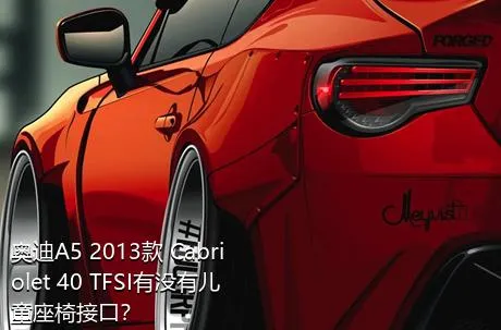 奥迪A5 2013款 Cabriolet 40 TFSI有没有儿童座椅接口？