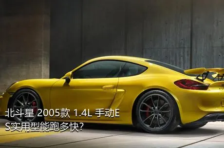 北斗星 2005款 1.4L 手动ES实用型能跑多快？