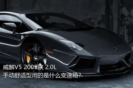 威麟V5 2009款 2.0L 手动舒适型用的是什么变速箱？