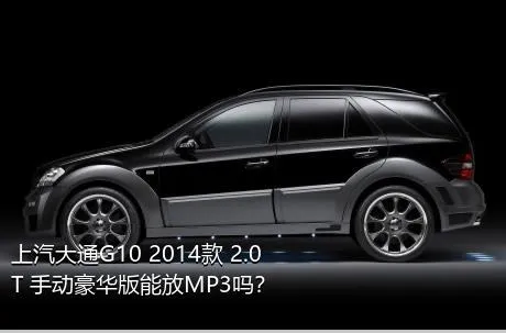 上汽大通G10 2014款 2.0T 手动豪华版能放MP3吗？