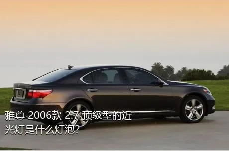 雅尊 2006款 2.7 顶级型的近光灯是什么灯泡？