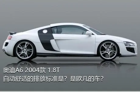 奥迪A6 2004款 1.8T 自动舒适的排放标准是？是欧几的车？