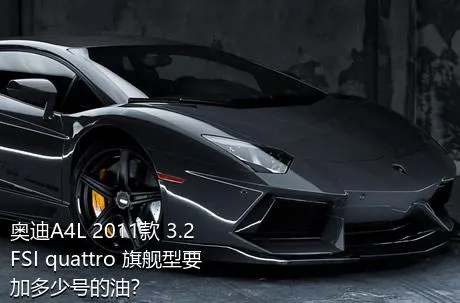 奥迪A4L 2011款 3.2 FSI quattro 旗舰型要加多少号的油？