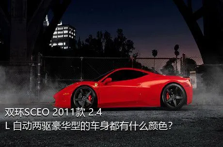 双环SCEO 2011款 2.4L 自动两驱豪华型的车身都有什么颜色？