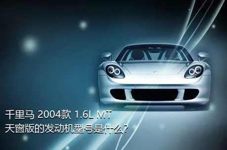 千里马 2004款 1.6L MT天窗版的发动机型号是什么？