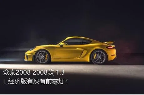 众泰2008 2008款 1.3L 经济版有没有前雾灯？