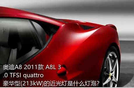 奥迪A8 2011款 A8L 3.0 TFSI quattro豪华型(213kW)的近光灯是什么灯泡？