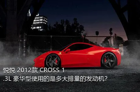 悦悦 2012款 CROSS 1.3L 豪华型使用的是多大排量的发动机？