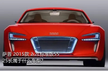 萨普 2015款 2.2L标准版5525长属于什么车型？