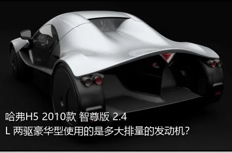 哈弗H5 2010款 智尊版 2.4L 两驱豪华型使用的是多大排量的发动机？