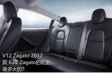 V12 Zagato 2012款 6.0L Zagato的轮胎是多大的？