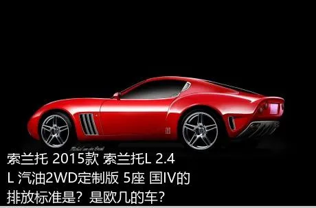 索兰托 2015款 索兰托L 2.4L 汽油2WD定制版 5座 国IV的排放标准是？是欧几的车？