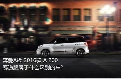 奔驰A级 2016款 A 200 赛道版属于什么级别的车？