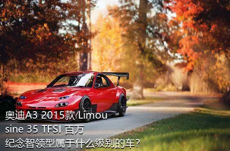 奥迪A3 2015款 Limousine 35 TFSI 百万纪念智领型属于什么级别的车？