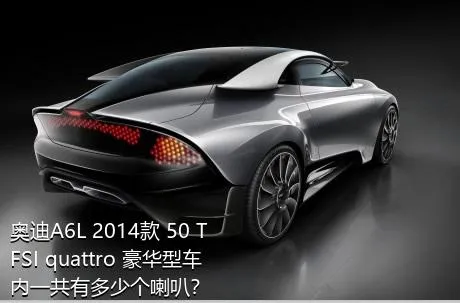 奥迪A6L 2014款 50 TFSI quattro 豪华型车内一共有多少个喇叭？