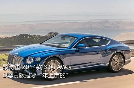 歌诗图 2014款 3.0L AWD尊贵版是哪一年上市的？