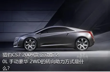 猎豹CS7 2009款 运动版 2.0L 手动豪华 2WD的转向助力方式是什么？