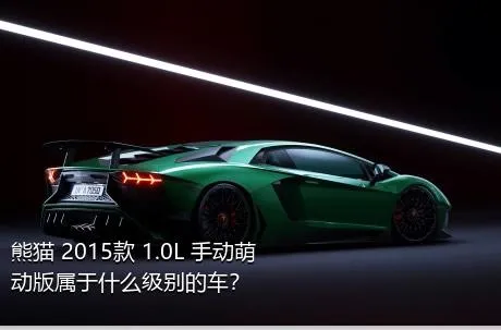 熊猫 2015款 1.0L 手动萌动版属于什么级别的车？