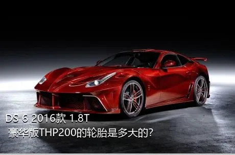 DS 6 2016款 1.8T 豪华版THP200的轮胎是多大的？