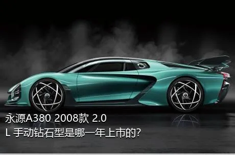 永源A380 2008款 2.0L 手动钻石型是哪一年上市的？