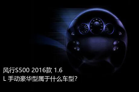 风行S500 2016款 1.6L 手动豪华型属于什么车型？