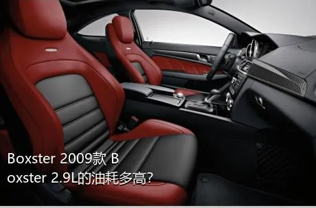 Boxster 2009款 Boxster 2.9L的油耗多高？