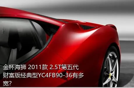 金杯海狮 2011款 2.5T第五代财富版经典型YC4FB90-36有多宽？