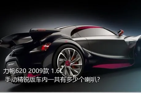 力帆620 2009款 1.6L 手动精锐版车内一共有多少个喇叭？