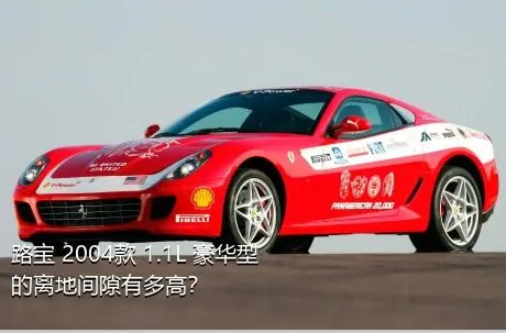 路宝 2004款 1.1L 豪华型的离地间隙有多高？