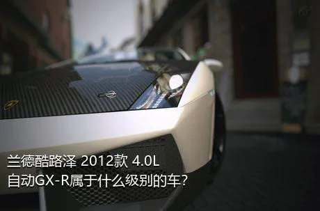 兰德酷路泽 2012款 4.0L 自动GX-R属于什么级别的车？