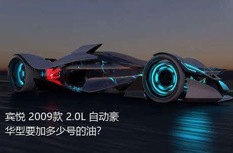 宾悦 2009款 2.0L 自动豪华型要加多少号的油？