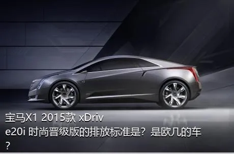 宝马X1 2015款 xDrive20i 时尚晋级版的排放标准是？是欧几的车？