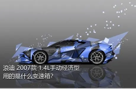 浪迪 2007款 1.4L手动经济型用的是什么变速箱？