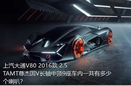 上汽大通V80 2016款 2.5TAMT尊杰国V长轴中顶9座车内一共有多少个喇叭？