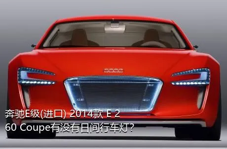 奔驰E级(进口) 2014款 E 260 Coupe有没有日间行车灯？