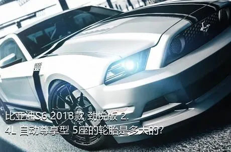 比亚迪S6 2013款 劲悦版 2.4L 自动尊享型 5座的轮胎是多大的？