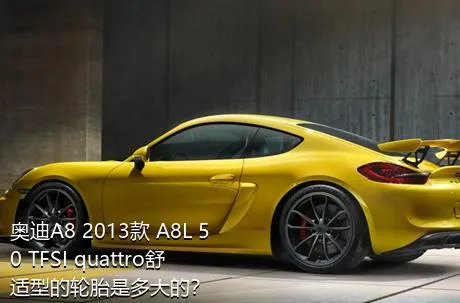 奥迪A8 2013款 A8L 50 TFSI quattro舒适型的轮胎是多大的？