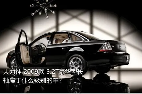 大力神 2009款 3.2T豪华型长轴属于什么级别的车？