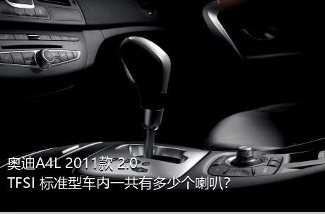 奥迪A4L 2011款 2.0 TFSI 标准型车内一共有多少个喇叭？