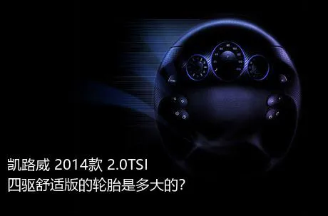 凯路威 2014款 2.0TSI 四驱舒适版的轮胎是多大的？