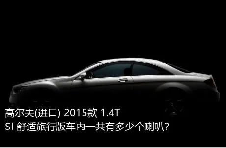 高尔夫(进口) 2015款 1.4TSI 舒适旅行版车内一共有多少个喇叭？