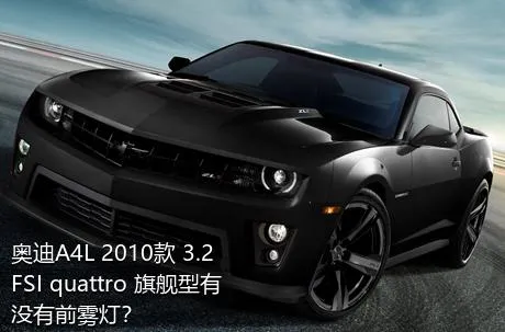 奥迪A4L 2010款 3.2 FSI quattro 旗舰型有没有前雾灯？