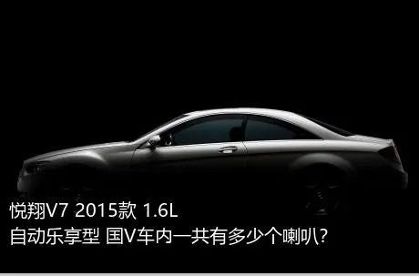 悦翔V7 2015款 1.6L 自动乐享型 国V车内一共有多少个喇叭？