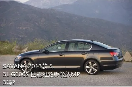 SAVANA 2013款 5.3L G600S 四驱雅致版能放MP3吗？