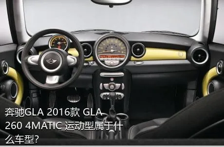 奔驰GLA 2016款 GLA 260 4MATIC 运动型属于什么车型？